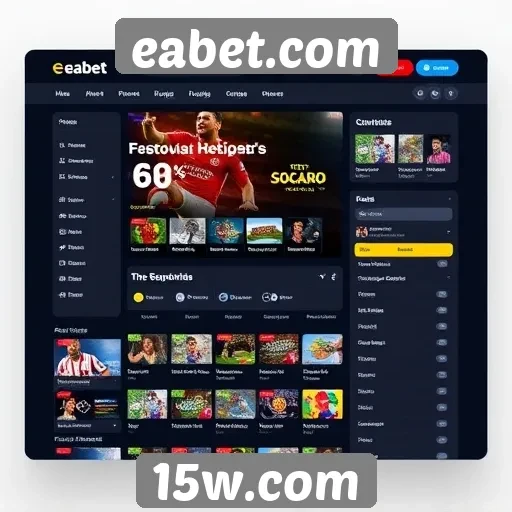Análise da interface do usuário do site eabet